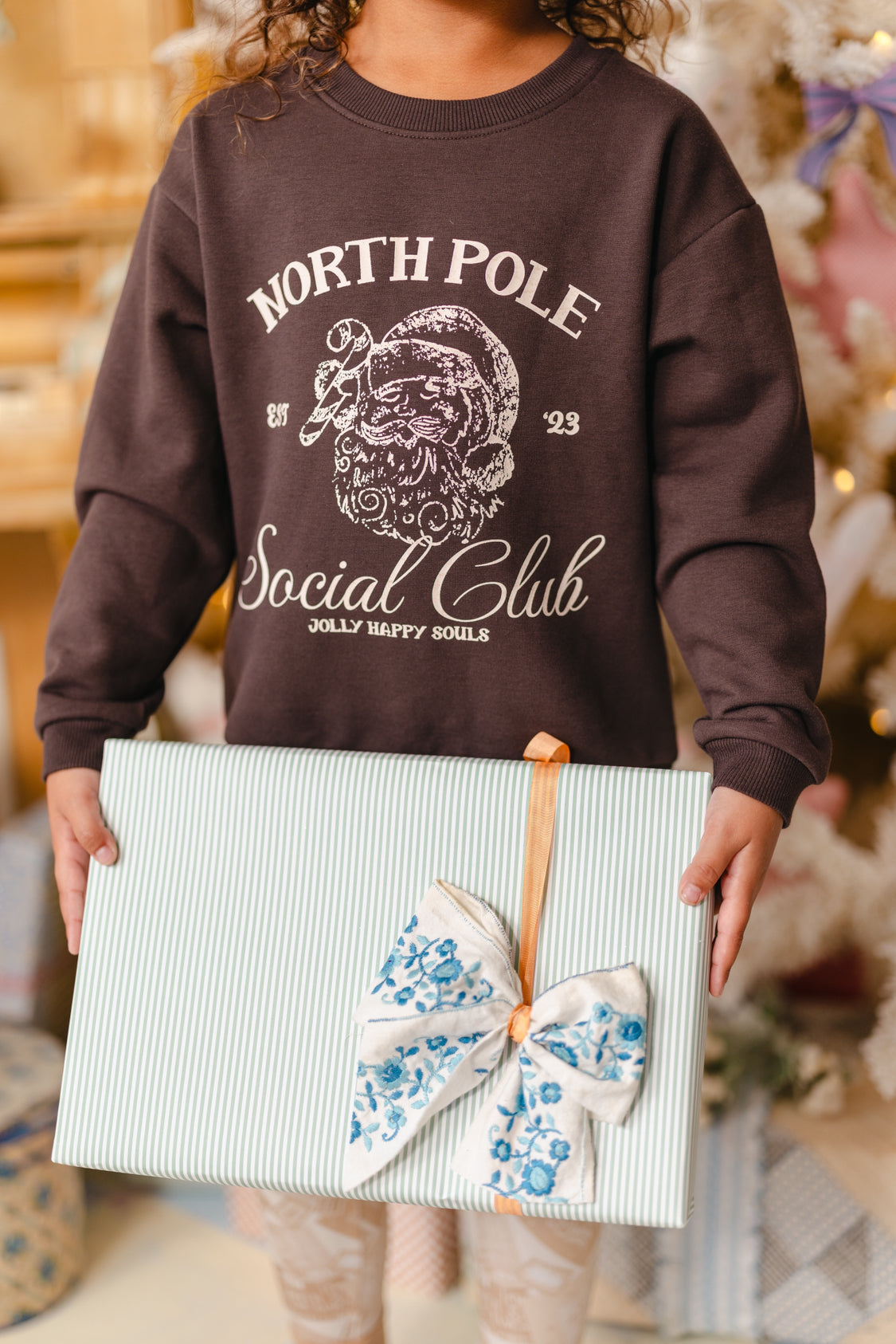 North Pole Social Club Kids Crewneck Sweatshirt