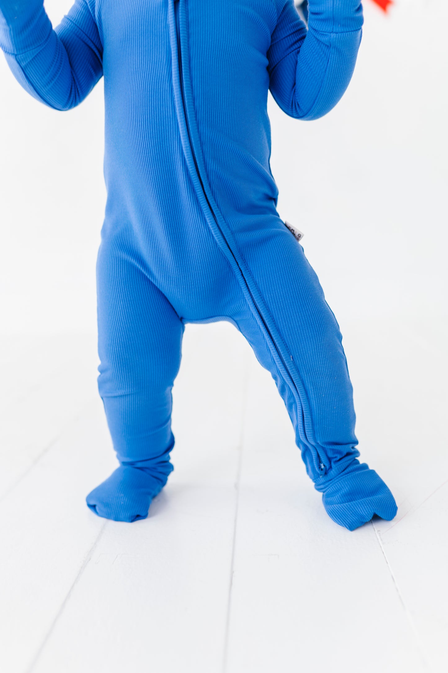 Liberty Blue Ribbed Zippy