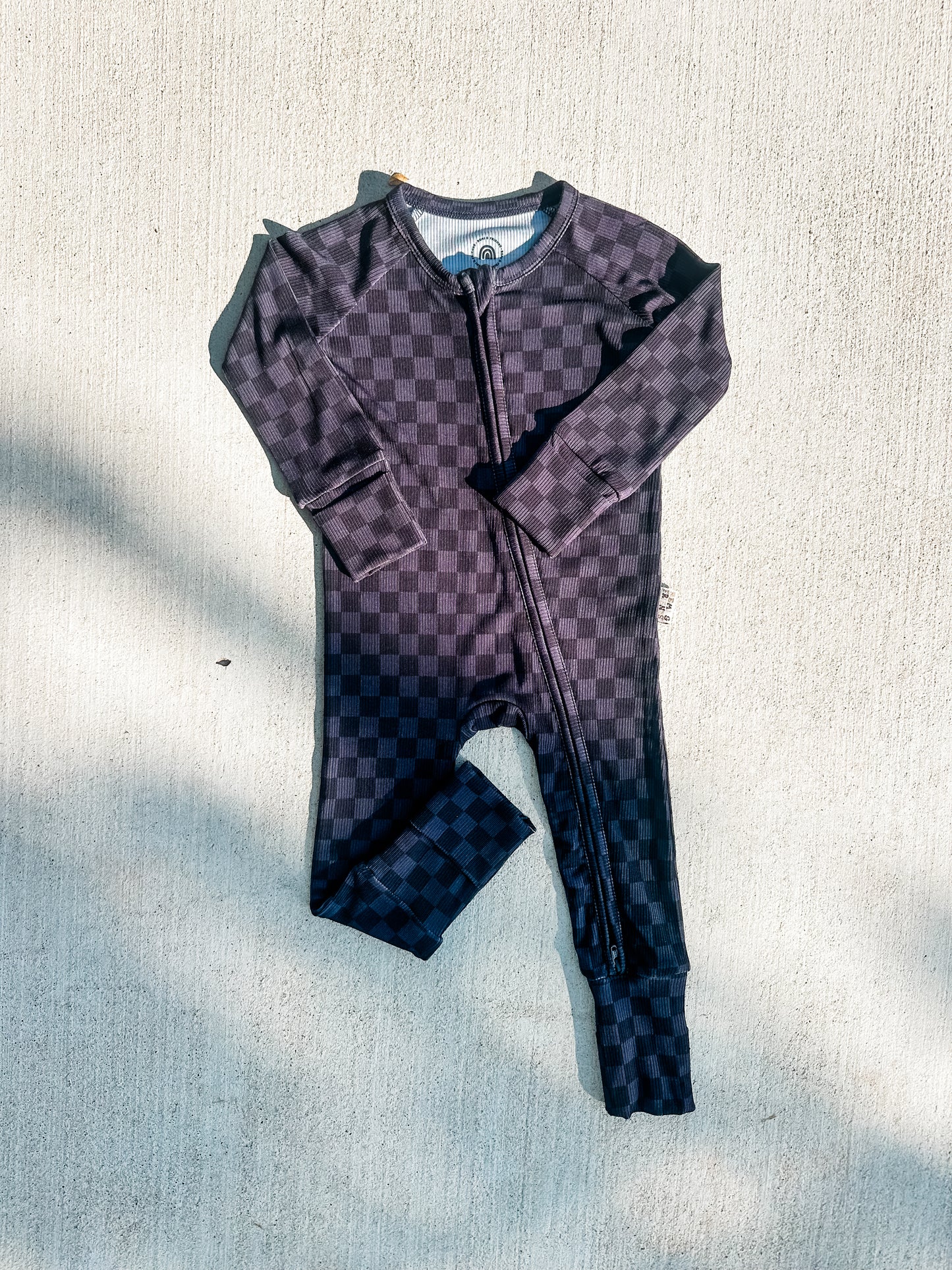 Harlan Check Ribbed Zippy