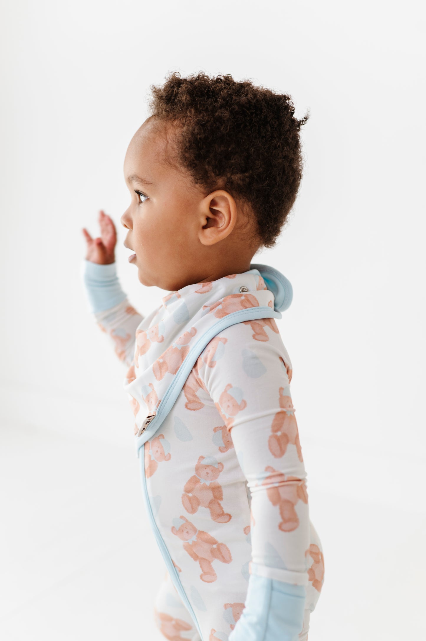 Baby Blue Teddy Bib