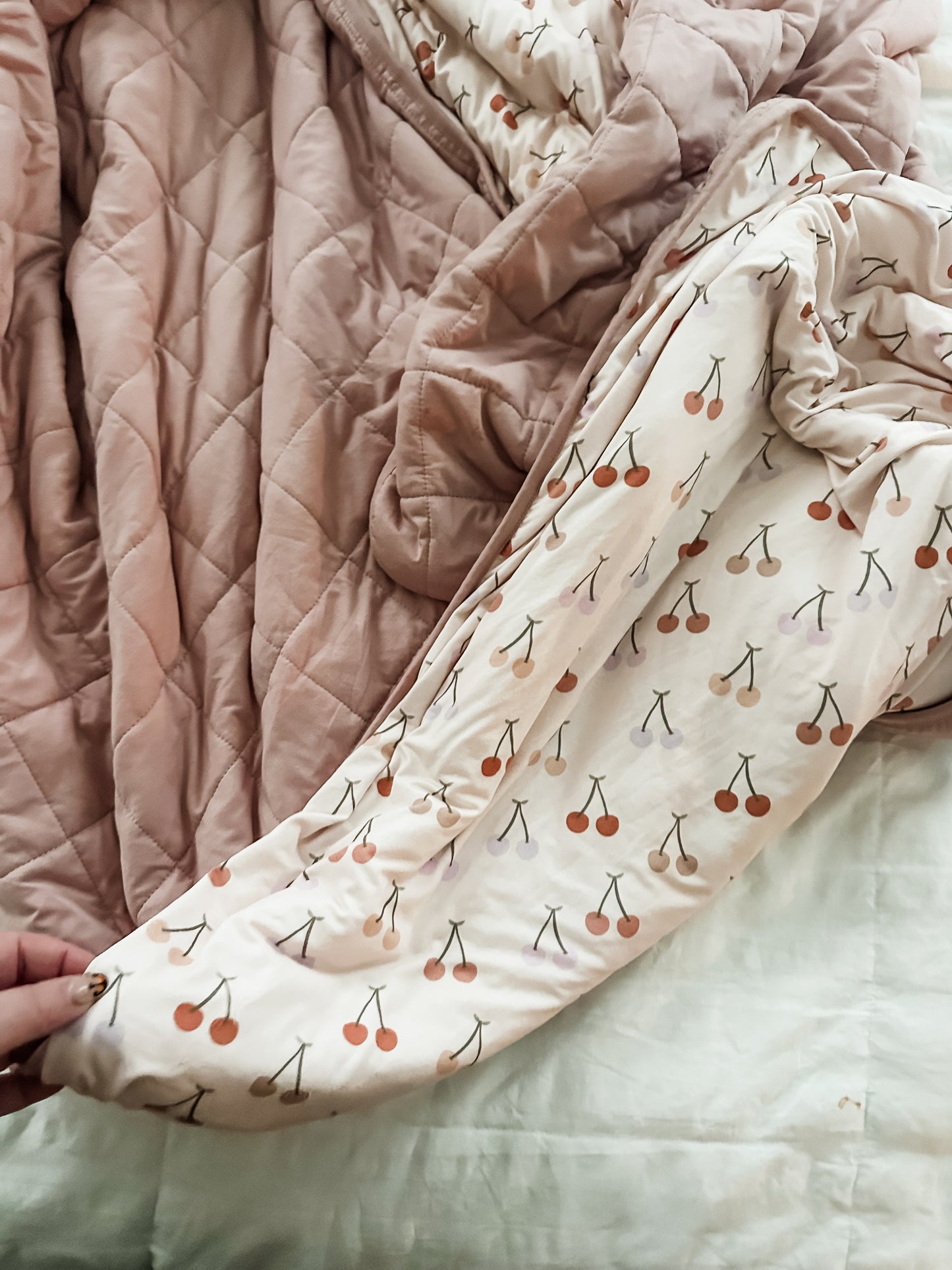 Cherry Chic Quilted Cloud Blanket