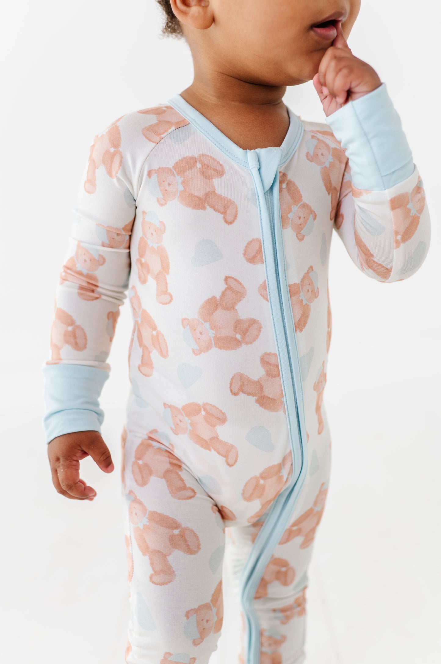 Baby Blue Teddy Zippy