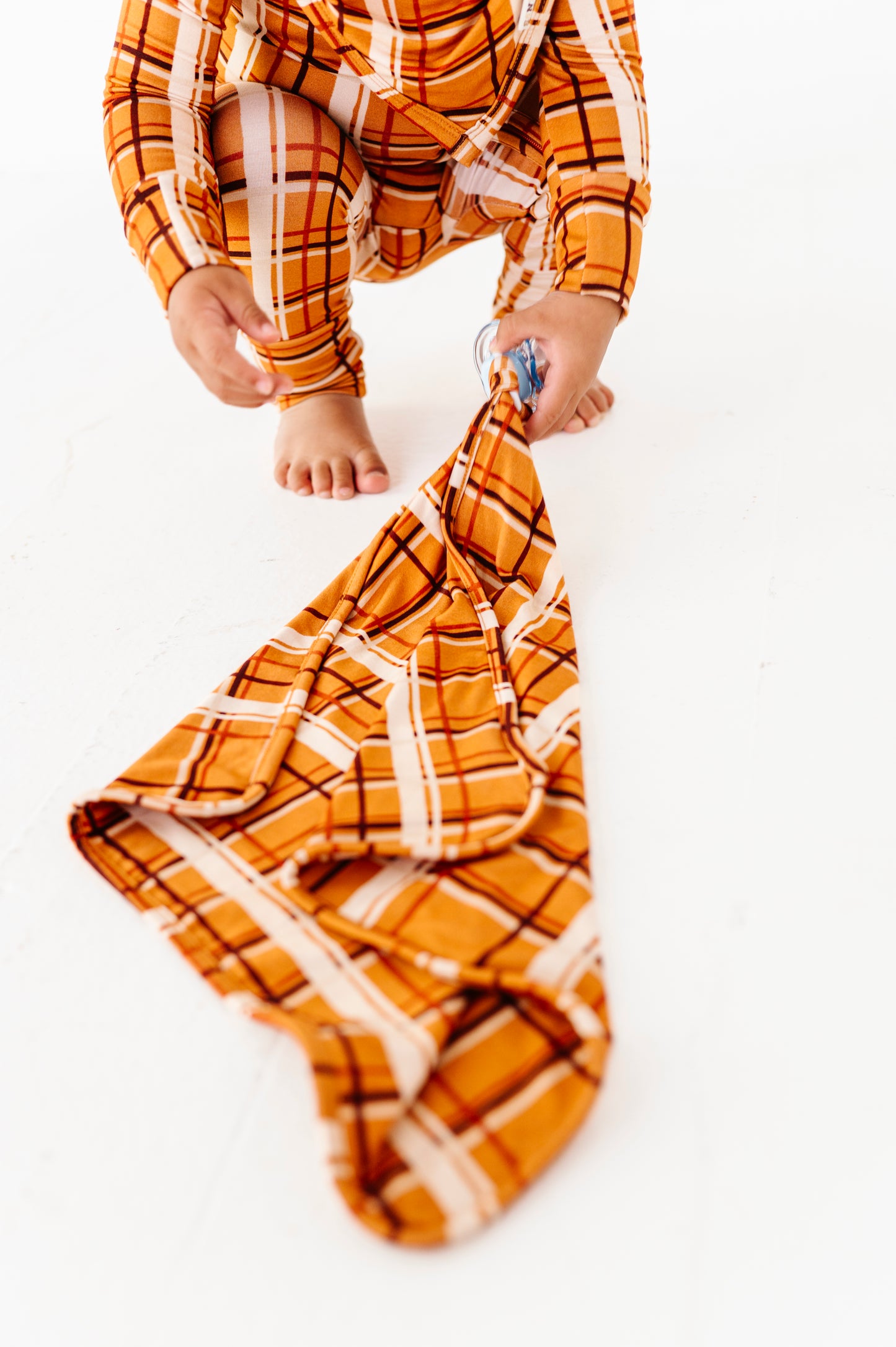 Harvest Plaid Paci Lovey (EST SHIP TIME 3-4 WEEKS)