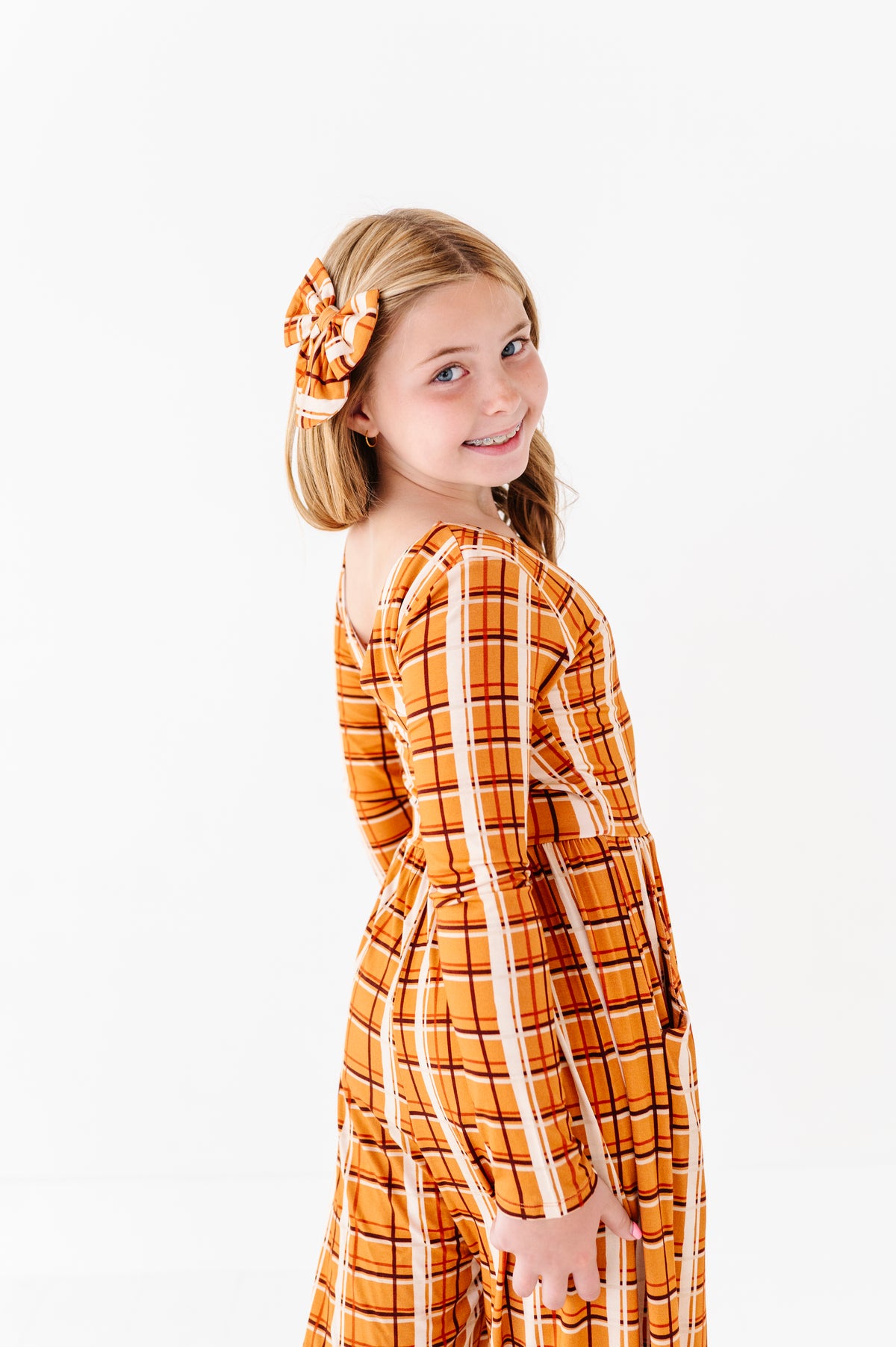 Harvest Plaid Wide Leg Romper (EST SHIP TIME 3-4 WEEKS)