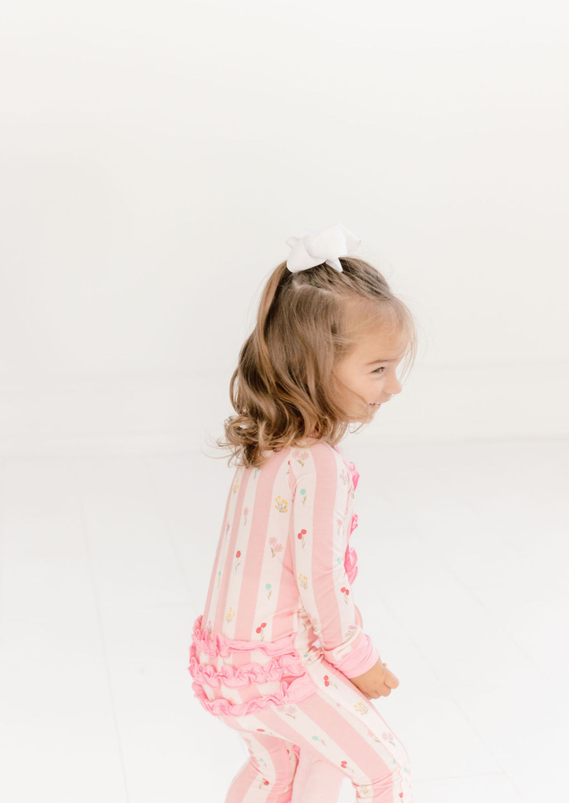 Nora Stripes Ruffle Zippy