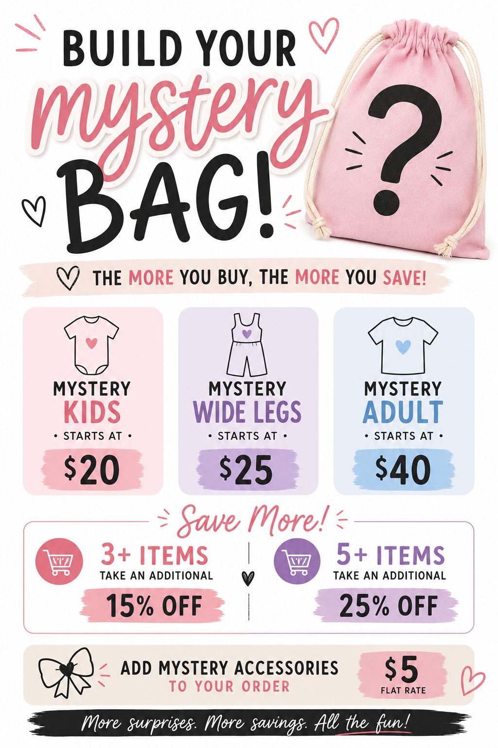 Mystery Bamboo Adult Bags