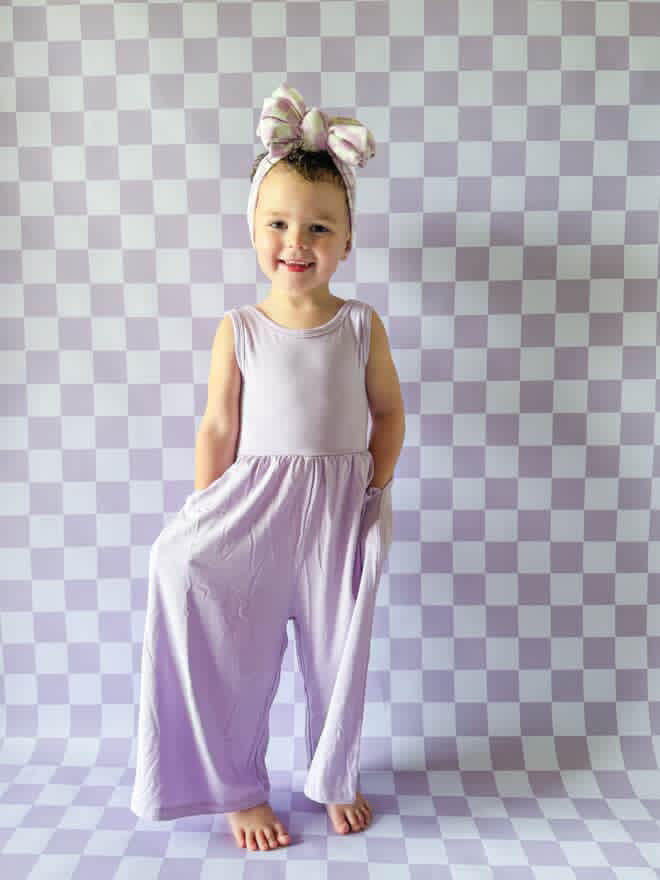 Lilac Tank Wide Leg Romper