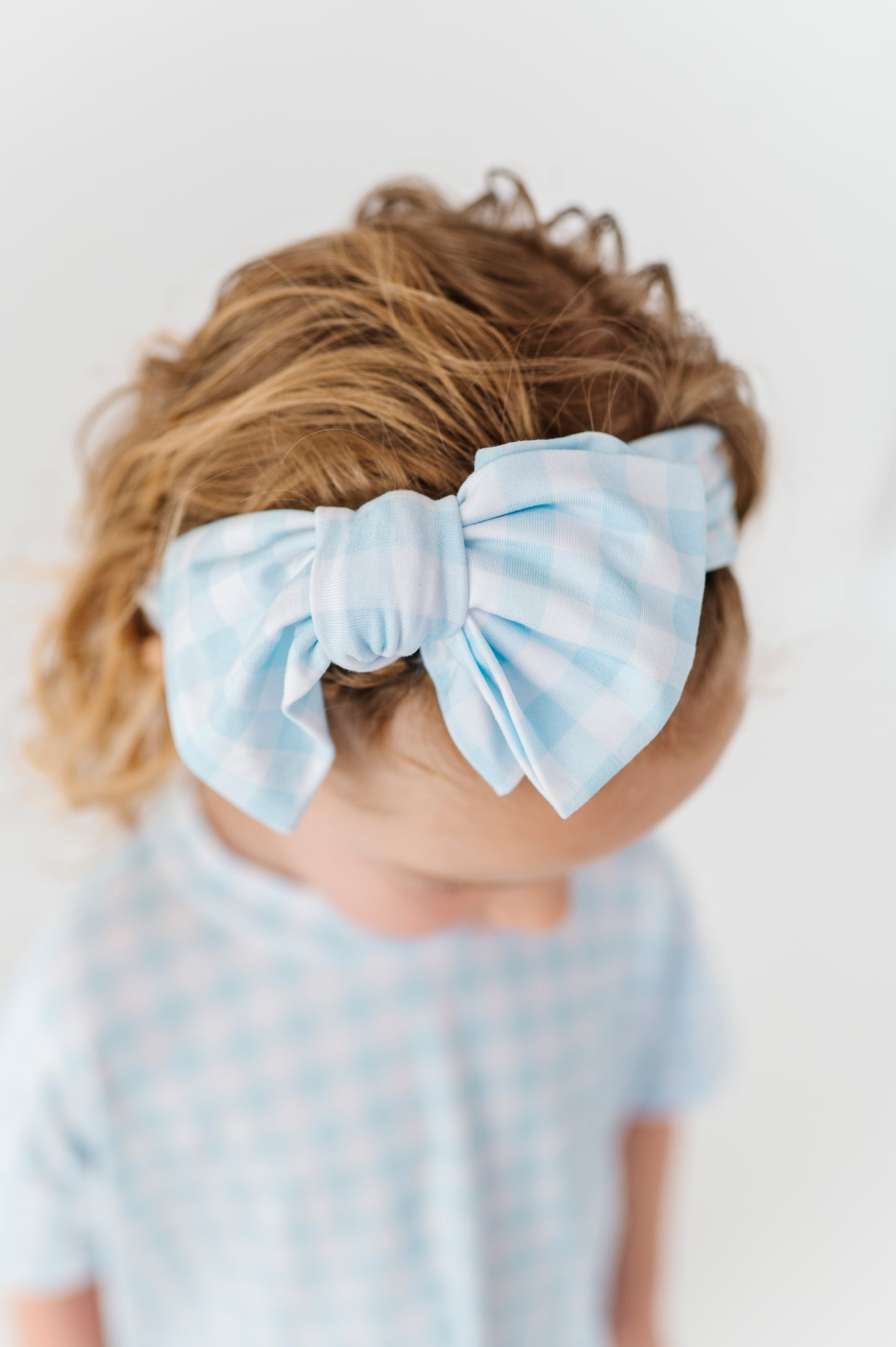 Gingham Top Knot Bows