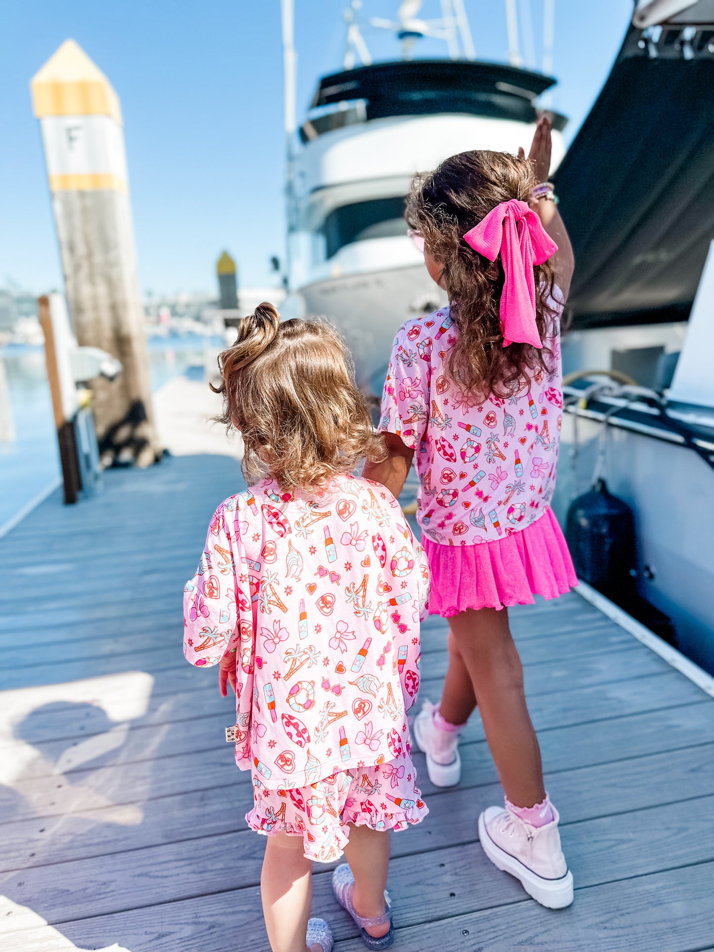 Malibu Metallic Kids Skirted Swim Bottom