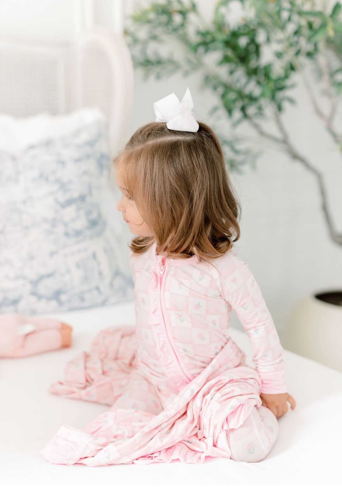 Georgia Checkerboard Ruffle Zippy