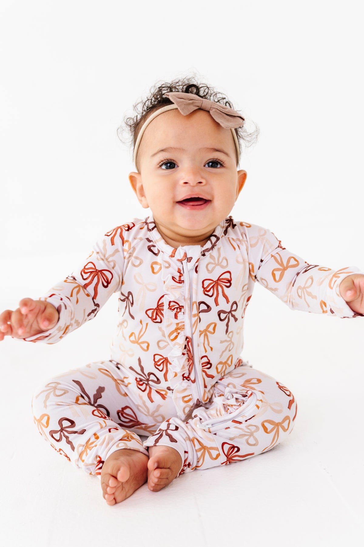 Autumn Ribbons Ruffle Zippy (EST SHIP TIME 3-4 WEEKS)