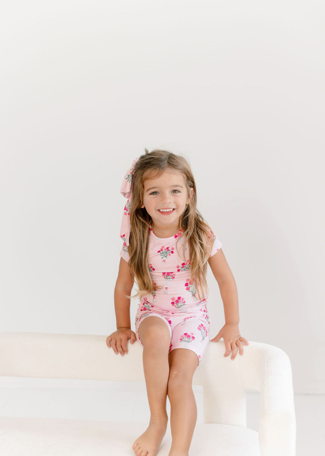 Callie Newspaper Florals Short Set