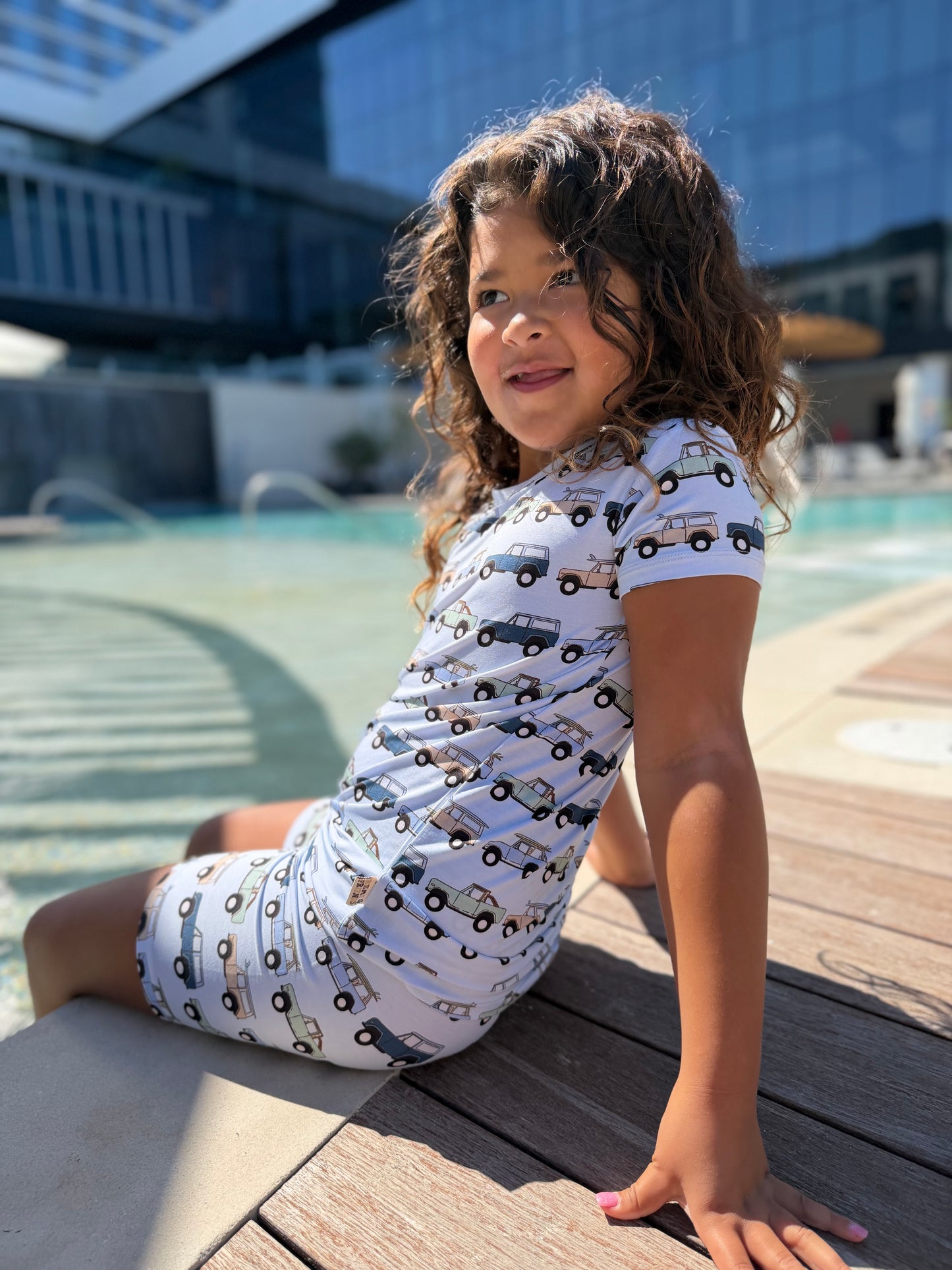Beach Broncos Short Set