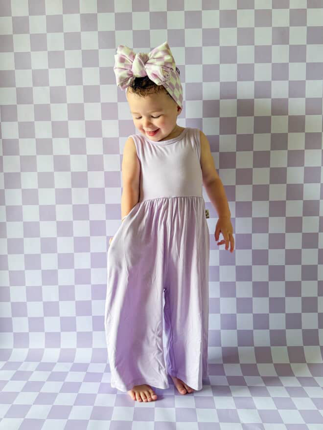 Lilac Tank Wide Leg Romper