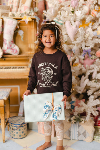 North Pole Social Club Kids Crewneck Sweatshirt
