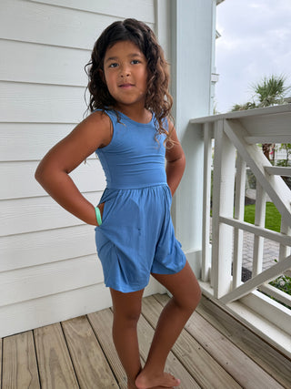 Blueberry Tank Shorty Romper