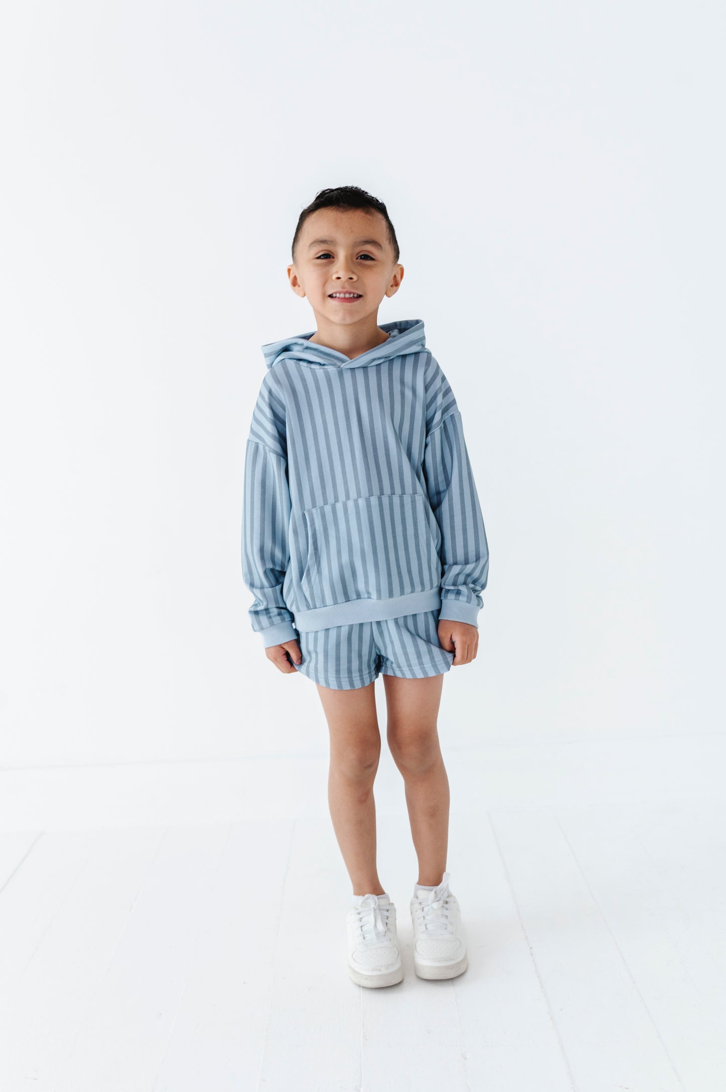 Harbor Stripe Kids Sweat Shorts