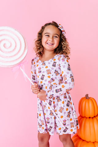 Hocus Pocus Honey Bear Twirl Dress (EST SHIP TIME 1-2 WEEK)