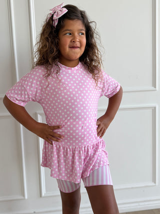 Pink Peplum Set