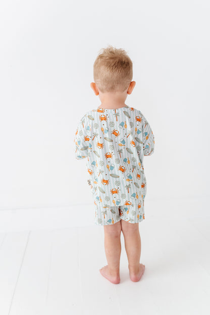Crabby Cabana Drawstring Short Set