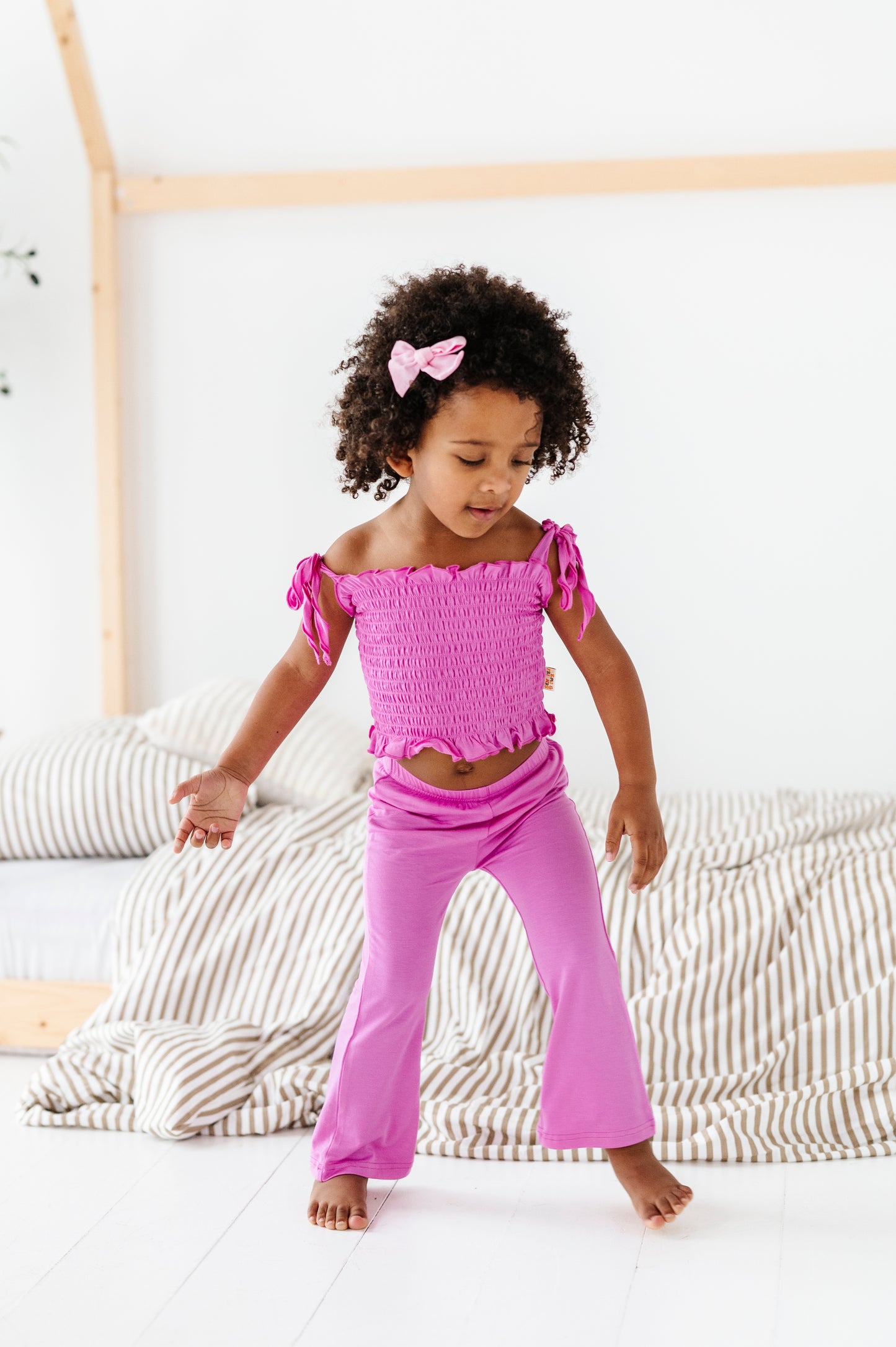 Tickled Pink Smocked Tank Set