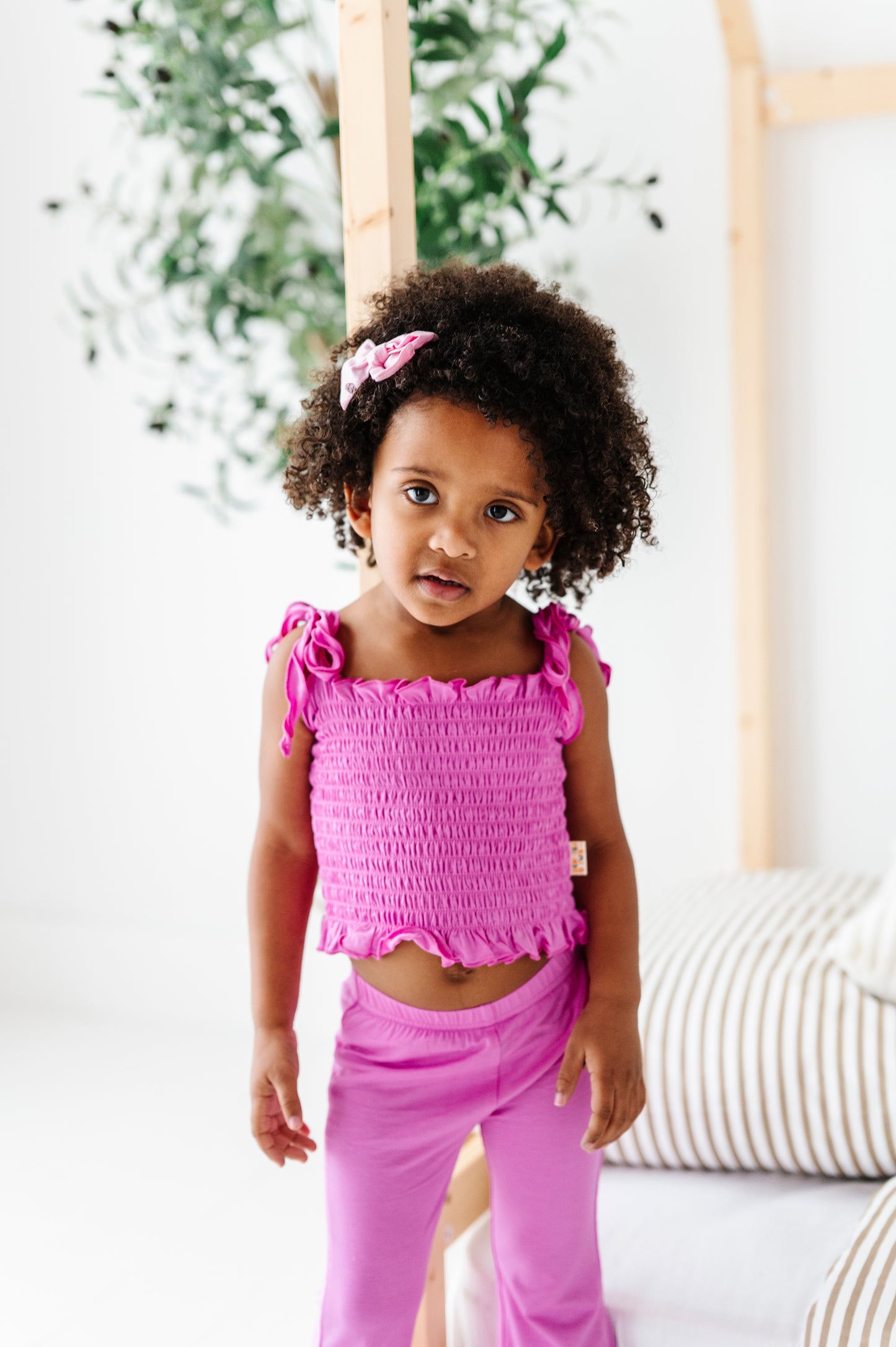 Tickled Pink Smocked Tank Set