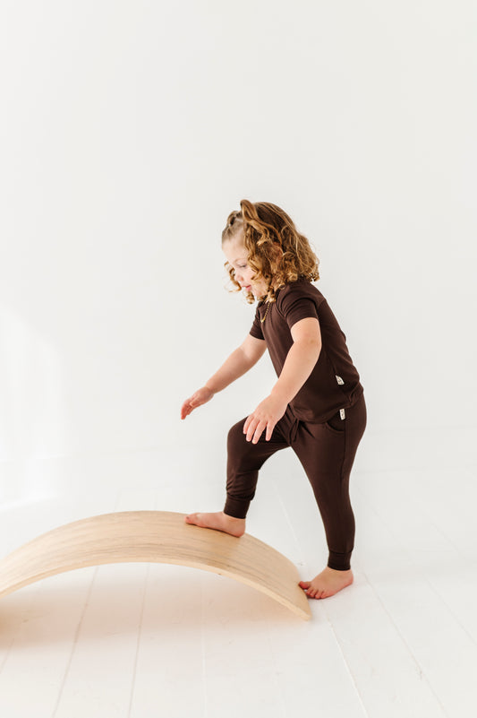 Espresso Neutrals Kids Jogger Set