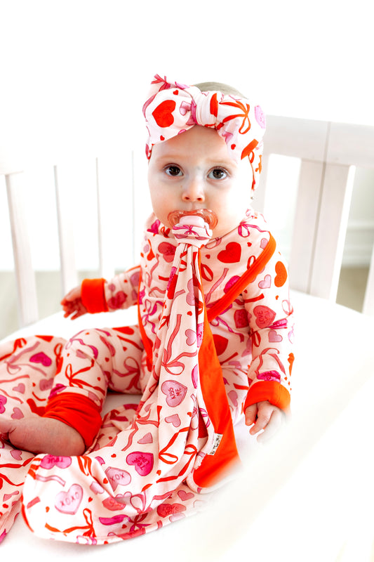 Sweetheart Ribbons Paci Lovey