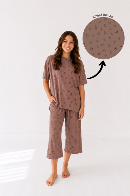 PRE-ORDER OCTOBER Fall Floral Kids Cropped Play Set