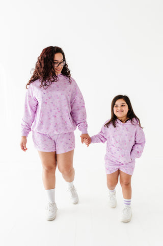 Lilac Petals Kids Hooded Sweatshirt
