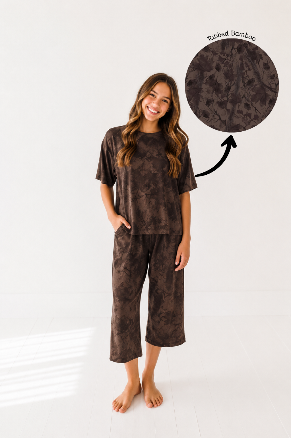 PRE-ORDER OCTOBER Chocolate Camo Kids Cropped Play Set