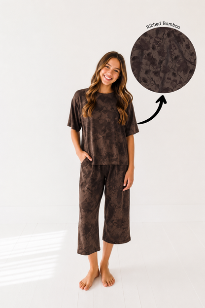 PRE-ORDER OCTOBER Chocolate Camo Kids Cropped Play Set