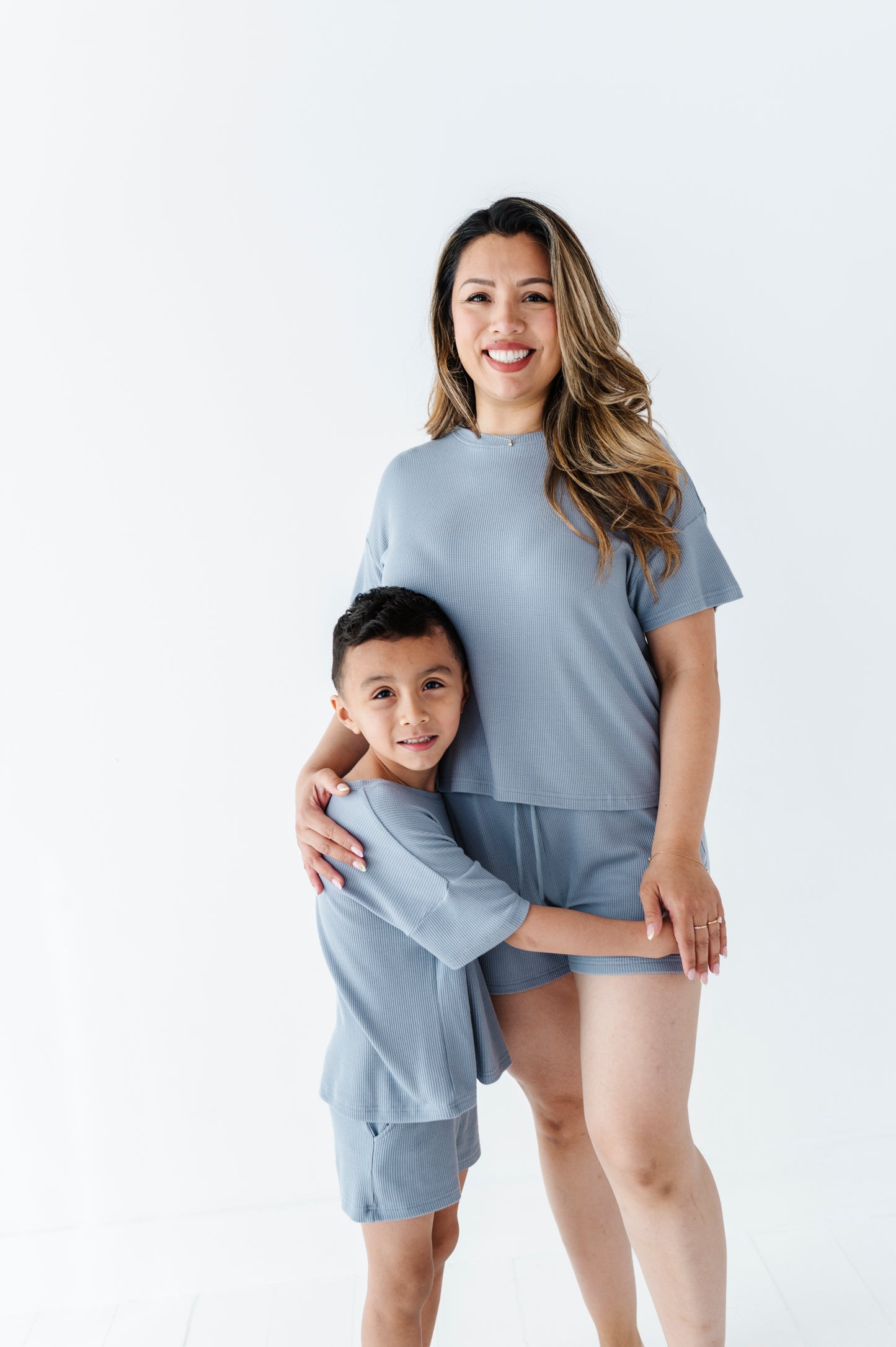 Harbor Drawstring Waffle Knit Set