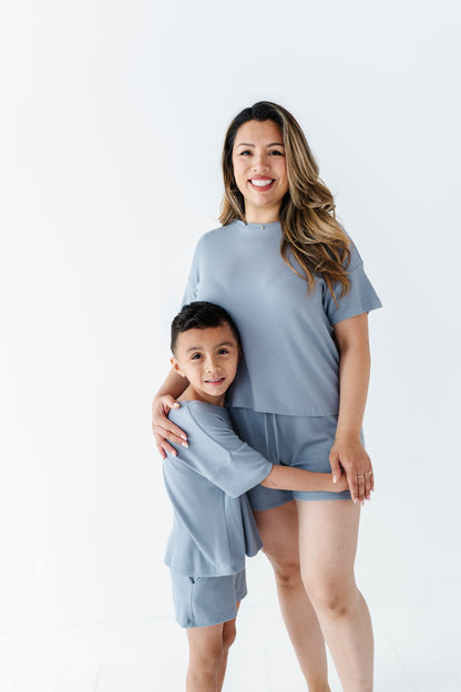 Harbor Drawstring Waffle Knit Set