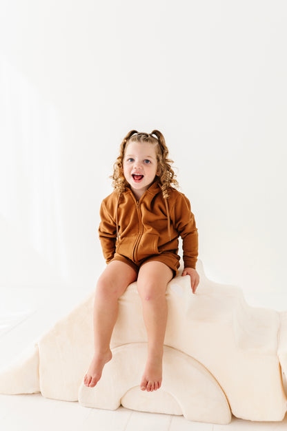 Cinnamon Zip-Up Hoodie