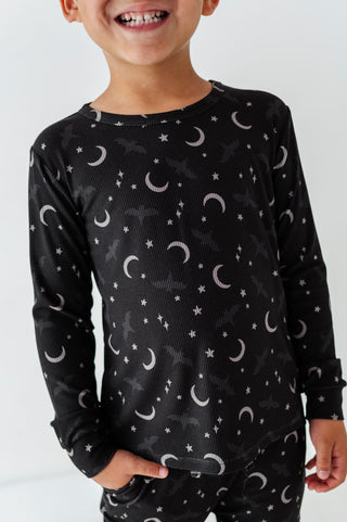 Night Sky Ribbed Long Sleeve Jogger Set(EST SHIP TIME 1-2 WEEKS)