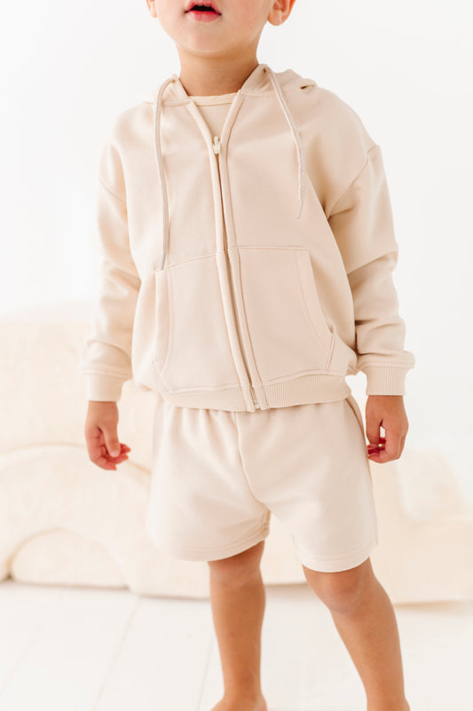 Oat Zip-Up Hoodie