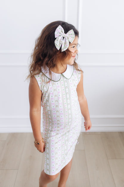 Lucky Stripes Collard Dress