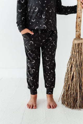Night Sky Ribbed Long Sleeve Jogger Set(EST SHIP TIME 1-2 WEEKS)