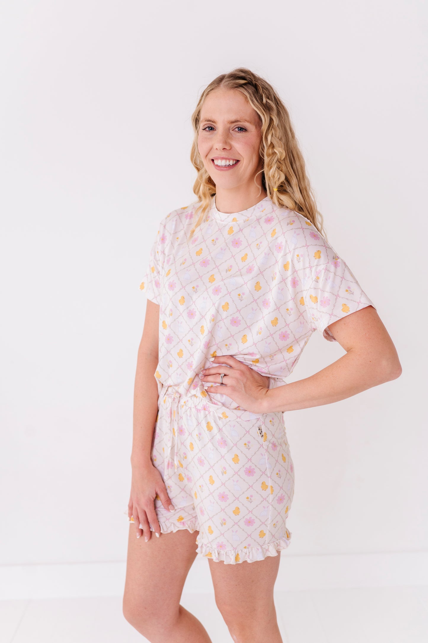 Heirloom Easter Adult Ruffle Short Set