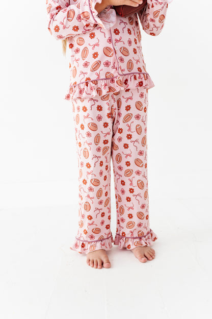 Friday Night Florals Ruffle Button Up Set (EST SHIP TIME 3-4 WEEKS)