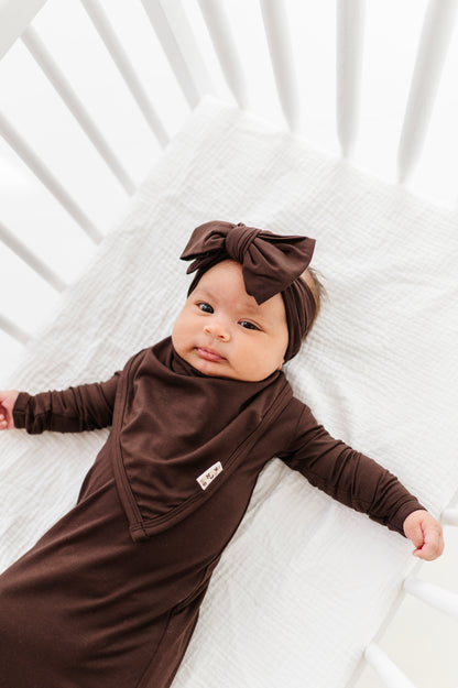 Espresso Neutrals Top Knot Bow