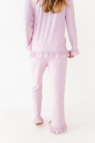 Rosewater Ruffle Adult Button Up Set