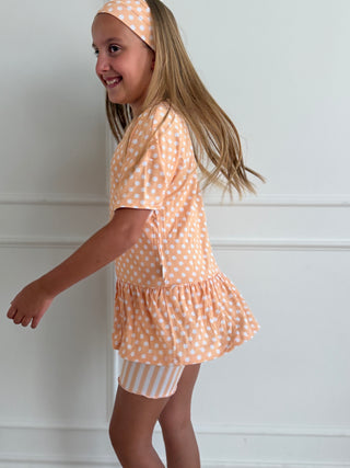 Orange Peplum Set