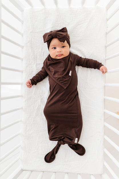 Espresso Neutrals Top Knot Bow