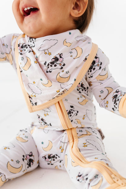 Cow Jumped Over The Moon Bandana Bib