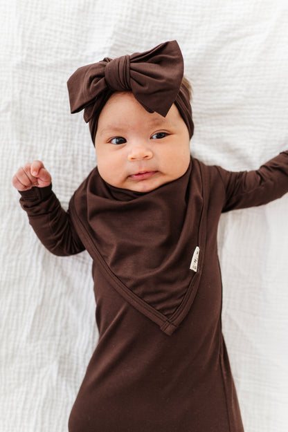 Espresso Neutrals Top Knot Bow