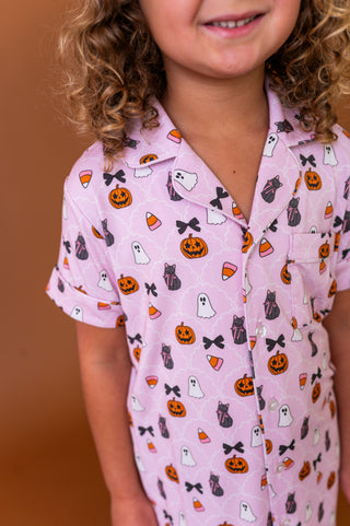 Midnight Meows Button Up Gown