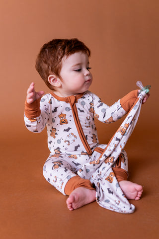 Boo Bear Bash Paci Lovey (EST SHIP TIME 1-2 WEEK)