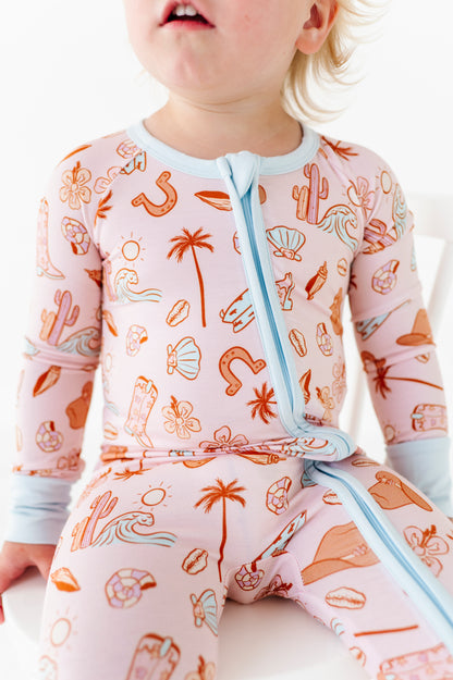 Coastal Cowgirl Long Zippy Romper